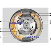 Mola Menor da Sapata freio Traseiro  Lada Niva e Laika 